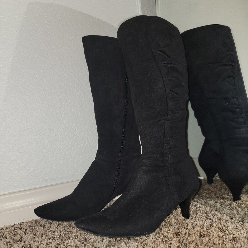 Black Suede Women's Boots